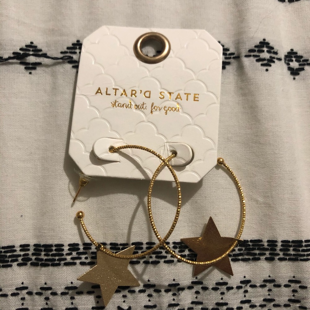 Star Hoop Earring
